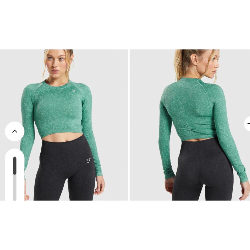Adapt Fleck Seamless Long Sleeve Crop Top